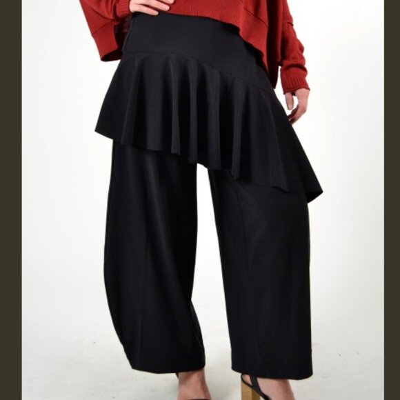 new~TEKBIKA by ALEMBIKA Techo Ruffle Wide Leg Pants in size 1 / US 6-8 - Picture 1 of 14